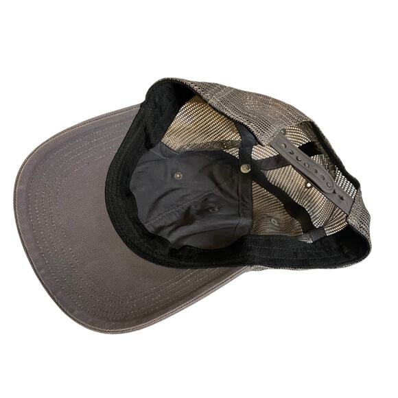 Carhartt Distressed Trucker Snapback Hat Gray Canvas Mesh Baseball Cap Unisex - Picture 8 of 11